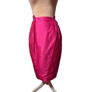 Rock & Republic Hot Pink Silk Skirt